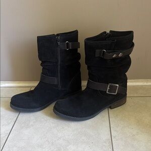 Eric Michael Women's Black All Suede Boots —Size 39